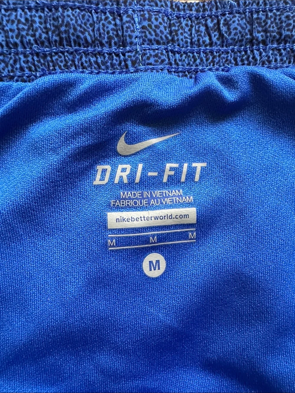 Nike Dri-Fit Running Shorts, royal blue with black, Size M - Picture 3 of 7